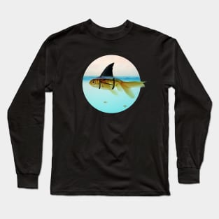 Goldfish with a Shark Fin #4 Long Sleeve T-Shirt